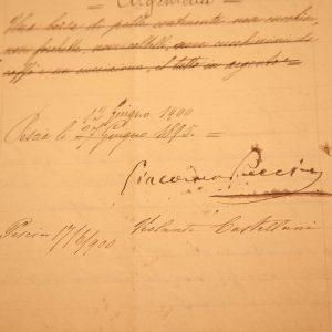 Inventario degli oggetti di Puccini